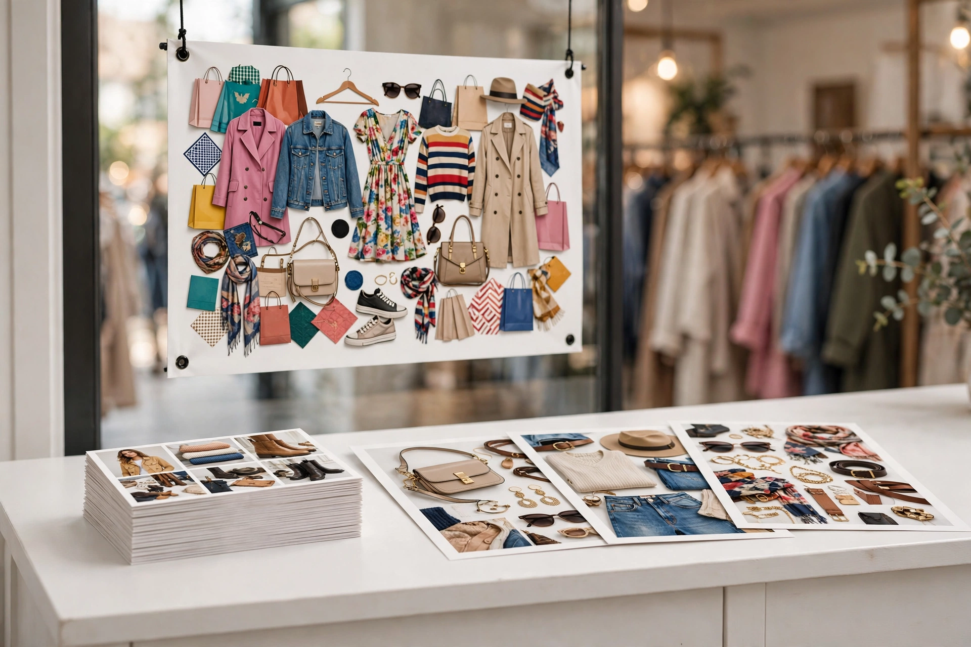 Retail printing in bright color